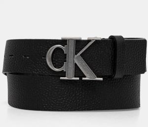 Kožený opasok Calvin Klein Jeans pánsky, čierna farba, K50K512088