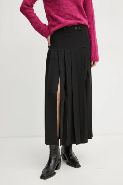 Sukňa Pinko čierna farba, maxi, áčkový strih, 104380 A18E