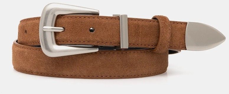 Kožený opasok Answear.LAB hnedá farba