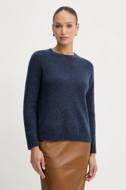 Sveter s prímesou vlny Weekend Max Mara GHIACCI tmavomodrá farba, 2525366151600