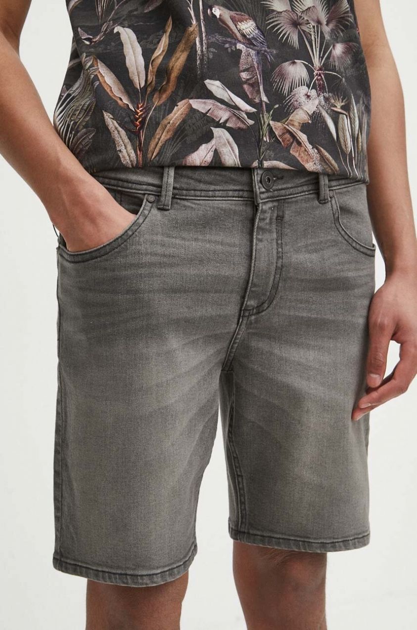 Rifľové krátke nohavice Medicine pánske, čierna farba