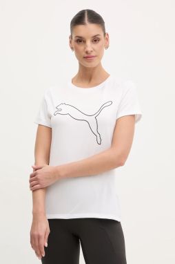 Tréningové tričko Puma Train All Day Essentials biela farba, 525892