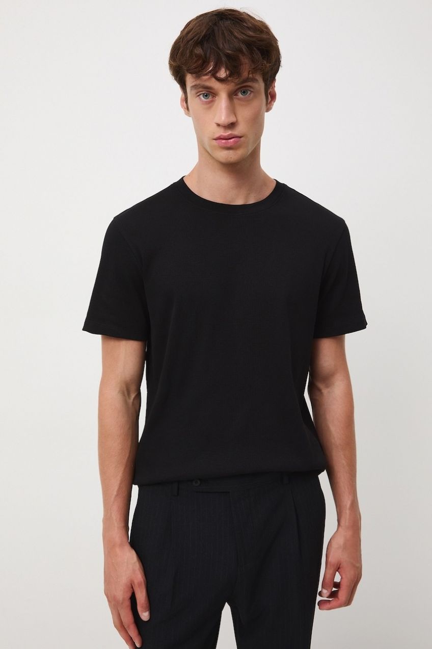 Bavlnené tričko Medicine pánske, čierna farba, jednofarebná