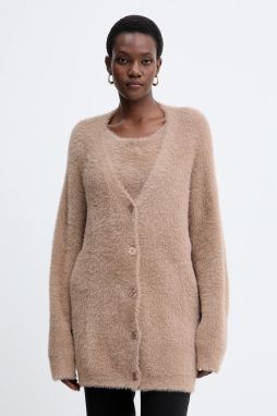 Kardigán Guess HAILEY béžová farba, O5BR02 Z1282