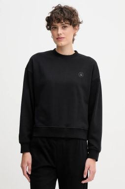 Mikina United Colors of Benetton čierna farba, s potlačou, 3WNW3M07T