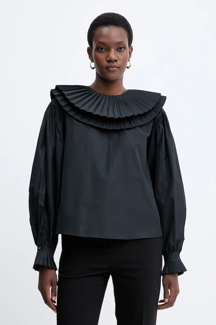 Blúzka Twinset čierna farba, jednofarebná, 252TS2112