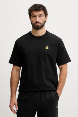 Bavlnené tričko The North Face Icon Mountain pánske, čierna farba, s nášivkou, NF0A8EU7JK31