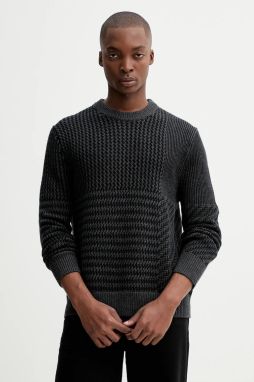 Sveter s prímesou vlny Calvin Klein šedá farba, LV04LD306G