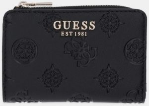 Peňaženka Guess LAUREL dámska, čierna farba, SWPD74 59156