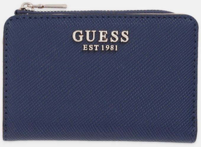 Peňaženka Guess BOLENA dámska, tmavomodrá farba, SWZG92 07156