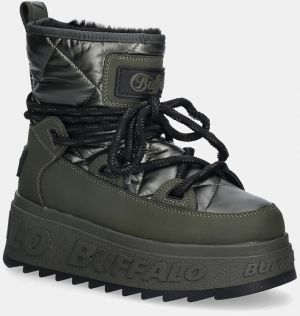 Snehule Buffalo Eliza Snow Boot zelená farba, 1270144-KHA