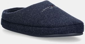 Papuče Tommy Hilfiger FELT HOUSE SHOE tmavomodrá farba, FM0FM05614