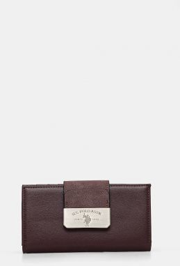 Peňaženka U.S. Polo Assn. Romantic dámska, fialová farba, WIUR08428WVP