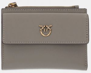 Kožená peňaženka Pinko šedá farba, 103612 A0F1