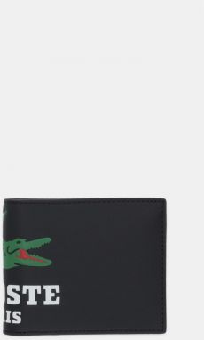 Peňaženka Lacoste pánska, čierna farba, NH5085FW
