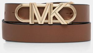 Obojstranný kožený opasok MICHAEL Michael Kors hnedá farba, 29MKWB528999