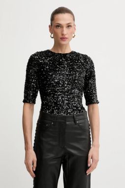 Body Bardot čierna farba, jednofarebné, 60116TB