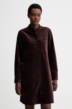 Šaty Marc O'Polo hnedá farba, mini, rovný strih, 510023521337