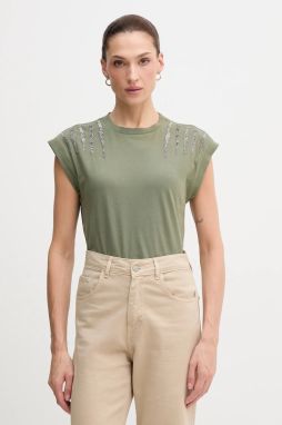 Tričko Pepe Jeans zelená farba, PL5000024