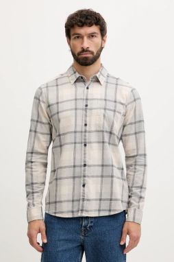 Bavlnená košeľa Pepe Jeans šedá farba, regular, s klasickým golierom, PM3090829