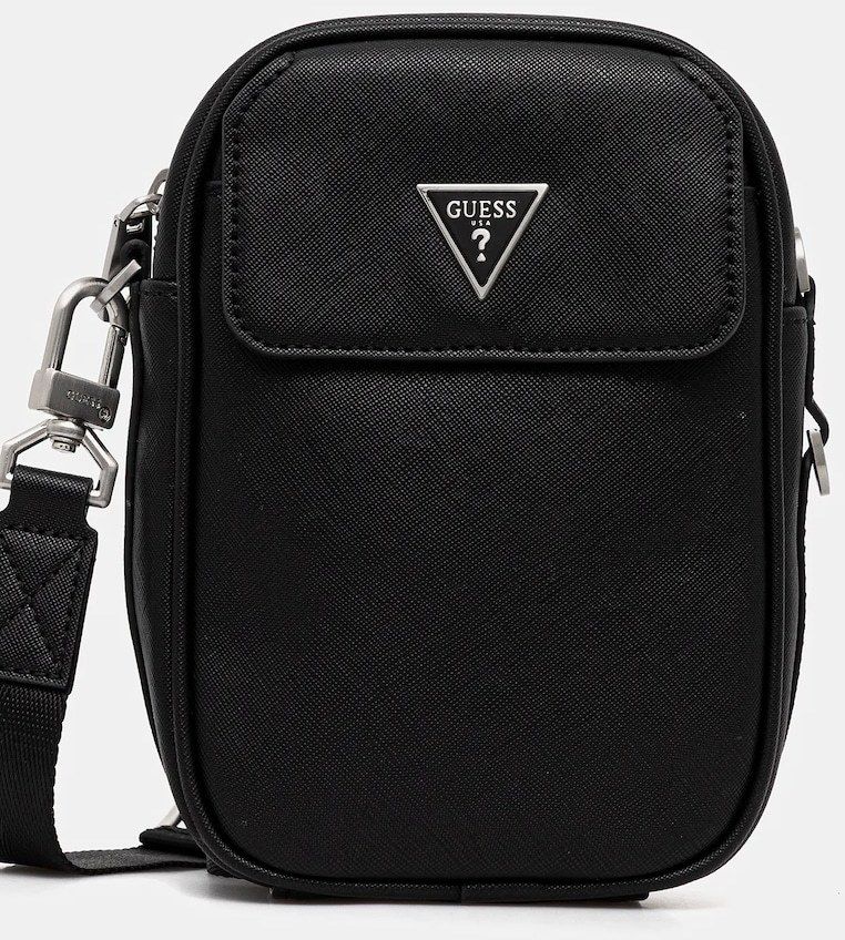 Malá taška Guess MILANO čierna farba, HMMISA P5425