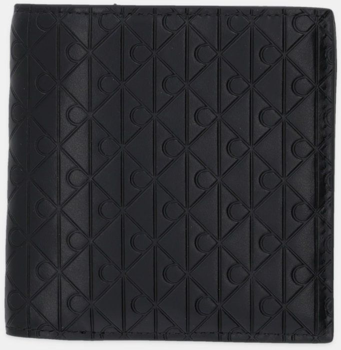 Kožená peňaženka Calvin Klein čierna farba, LV04D1145G