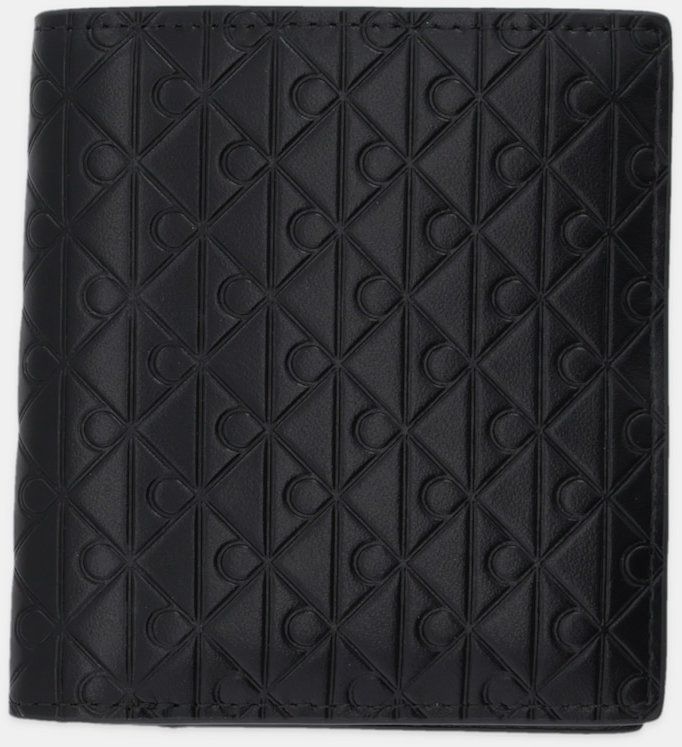 Kožená peňaženka Calvin Klein čierna farba, LV04D1127G