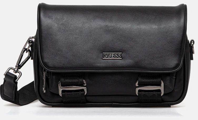 Malá taška Guess BOSTON čierna farba, HMBOCA P5464