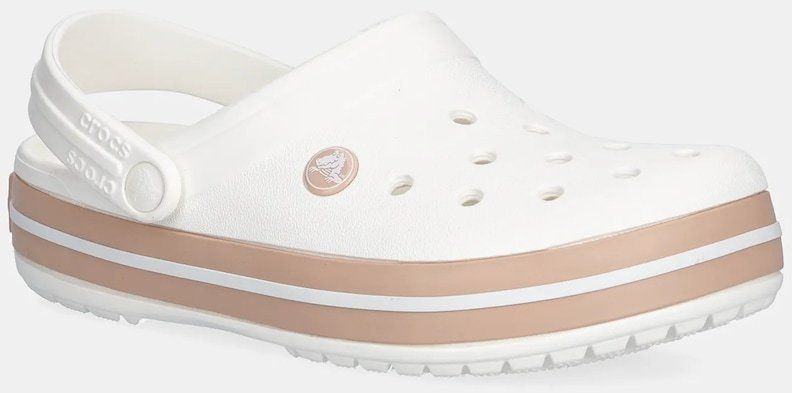 Šľapky Crocs Crocband biela farba, 11016