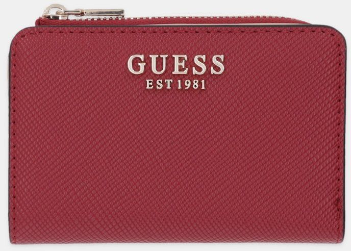 Peňaženka Guess LAUREL dámska, červená farba, SWZG74 59156