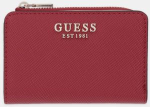 Peňaženka Guess LAUREL dámska, červená farba, SWZG74 59156
