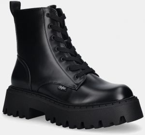 Členkové topánky Buffalo Aspen Lace Up Bs čierna farba, 1430032-BLK