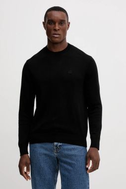Sveter s prímesou hodvábu Armani Exchange tmavomodrá farba, ľahký, XM000338 AF12291