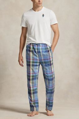 Bavlnené pyžamo Polo Ralph Lauren modrá farba, vzorované, 714931645