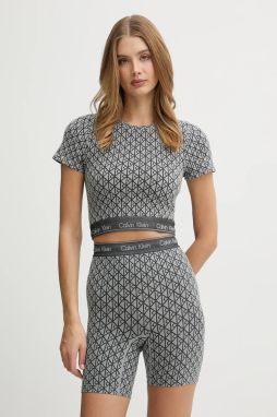 Tričko Calvin Klein Underwear dámske, šedá farba, LV00QF8487