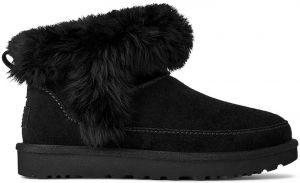 Semišové snehule UGG Classic Ultra Mini Chalet čierna farba, 1173832.BLK