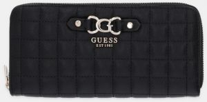 Peňaženka Guess NADIRA dámska, čierna farba, SWQG84 24146
