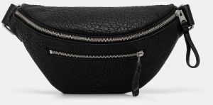 Kožená ľadvinka AllSaints ITOKO čierna farba, M175XC