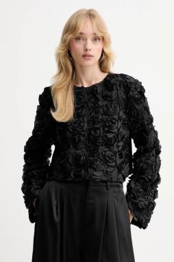 Blúzka Gestuz čierna farba, vzorovaná, 10910826