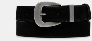 Semišový opasok Answear.LAB čierna farba