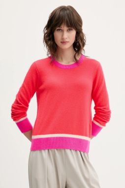 Kašmírový sveter FROM FUTURE červená farba, ľahké, WPR01366