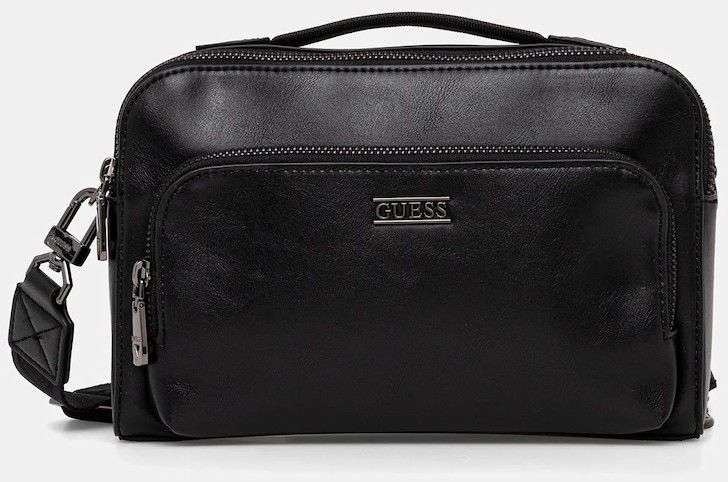 Malá taška Guess BOSTON čierna farba, HMBOCA P5439