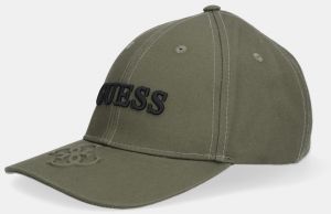 Bavlnená šiltovka Guess zelená farba, AM9578 POL01