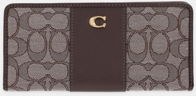 Peňaženka Coach dámska, hnedá farba, CCC98