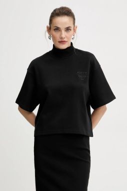 Tričko Guess dámske, čierna farba, W5BI13 KC3D2