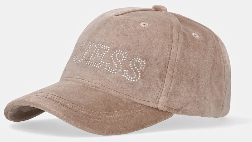 Šiltovka Guess hnedá farba, s nášivkou, V4BZ04 KBXI2