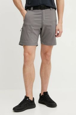 Turistické šortky Columbia Silver Ridge šedá farba, 2030753