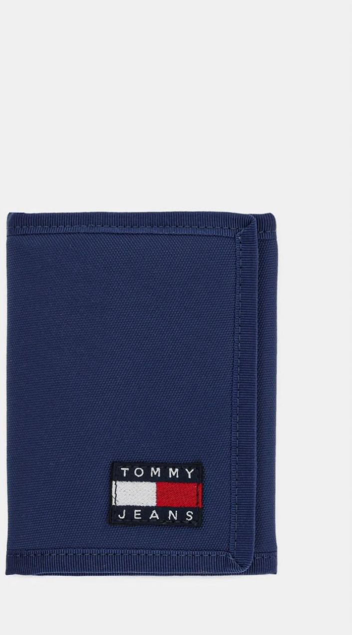 Peňaženka Tommy Jeans pánska, tmavomodrá farba, AM0AM13269