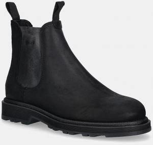 Nubukové chelsea čižmy Gant Blisdor čierna farba, 31651068