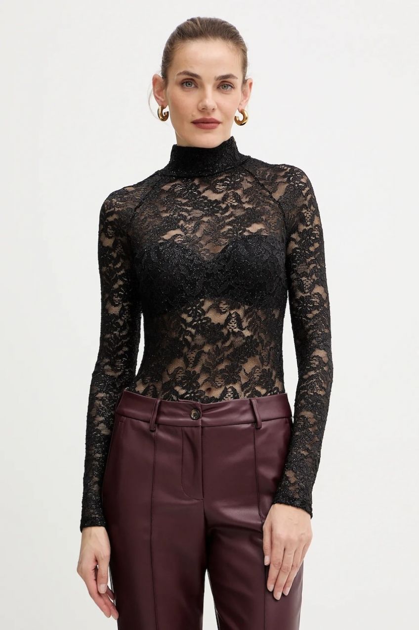 Body Guess SIENNA čierna farba, jednofarebná, O5BM08 K1820